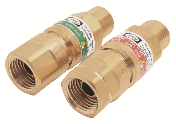 Harris® Flash-Guard® 88-5 FBR (R&L) 9/16" - 18 Regulator Flashback Arrestor With Check Valve #4301651